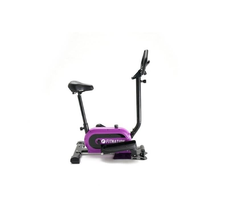 FitNation 2-In-1 Elliptical Stepper, Purple