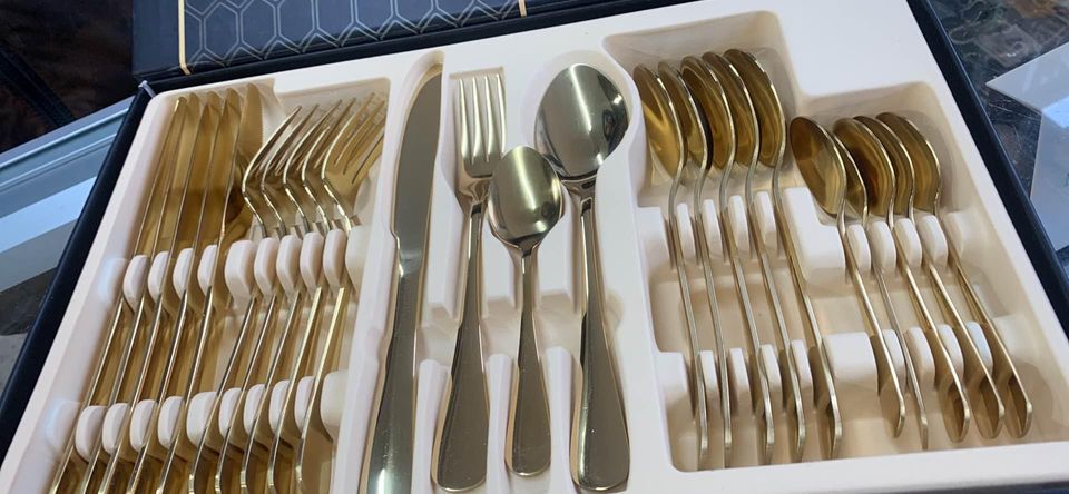 Polished cutlery set 24Pcs