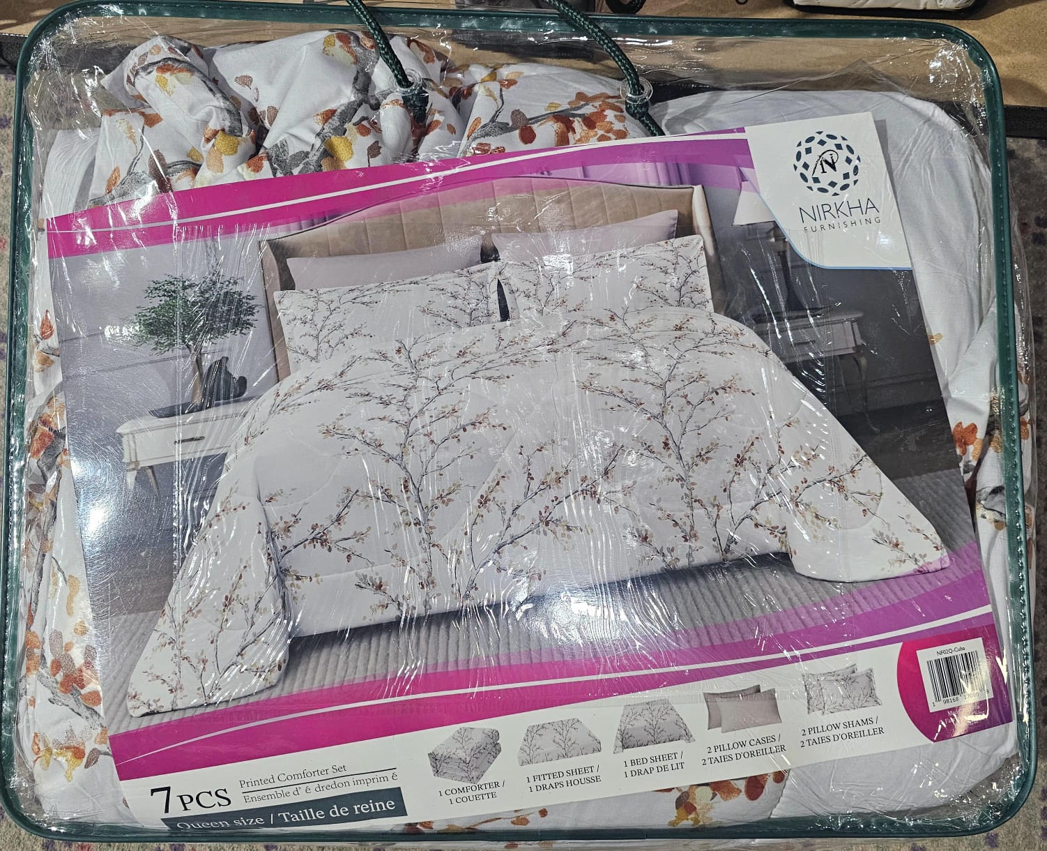 Printed comforter set-7pcs
