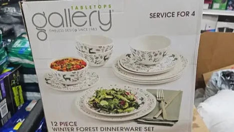 Gallery Winter Forest 12-pc. Dinnerware Set