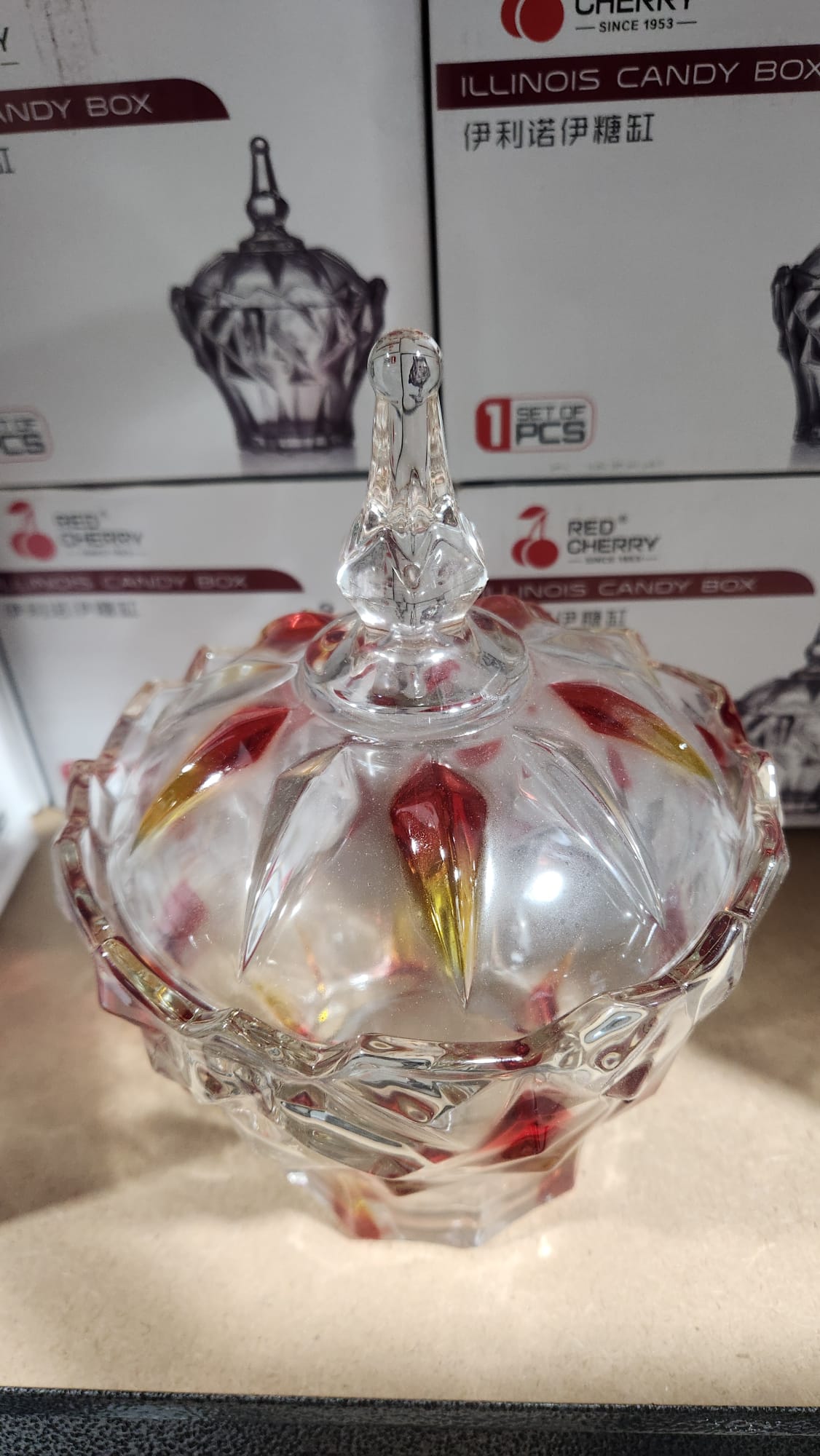 RED CHERRY CANDY BOX