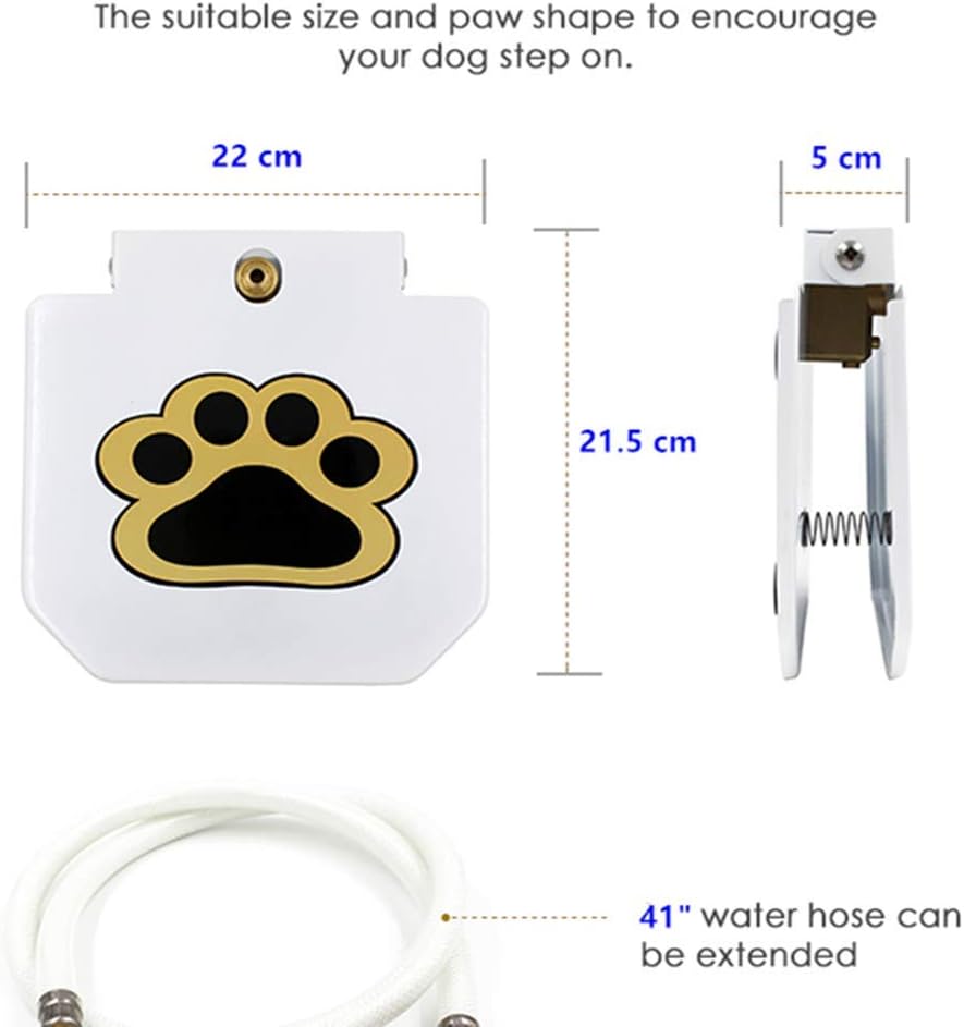 Dog Water Fountain, Paw Activated with Hose, Equip