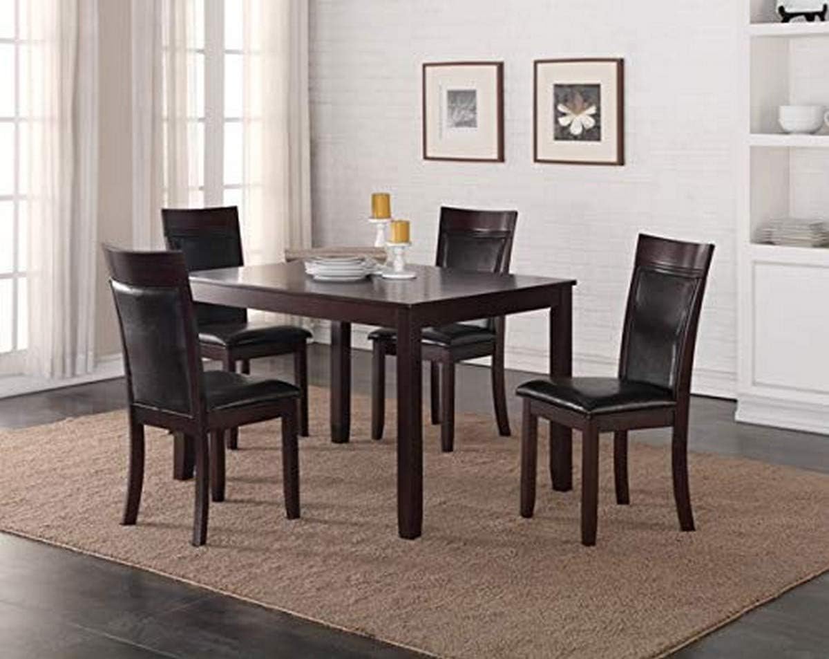 K Living Nellie Dining Table, Espresso,