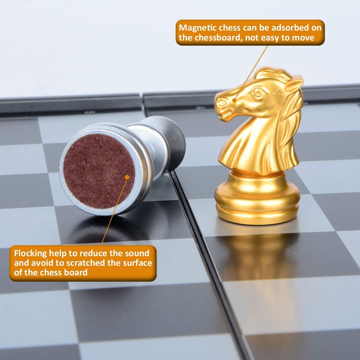 Chess Set - HoveBeaty Portable Classic Folding Travel Magnetic