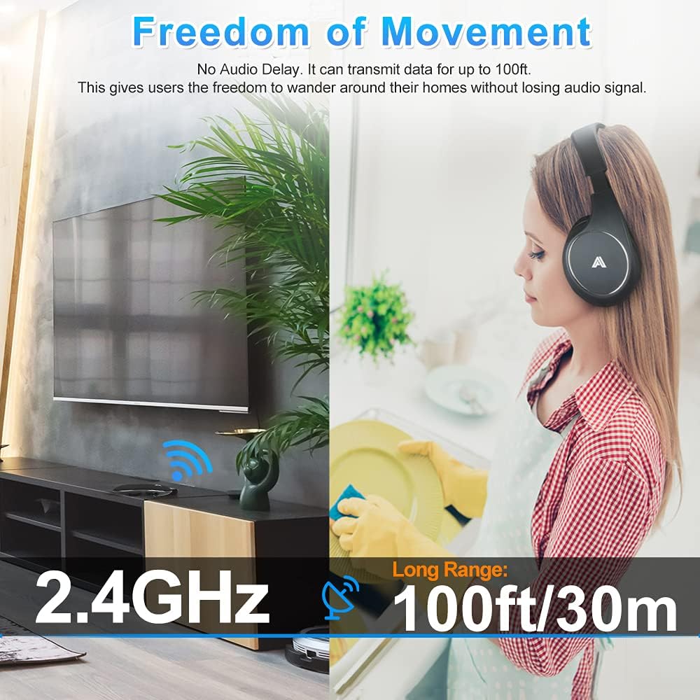 Wireless Headphones for TV Watching