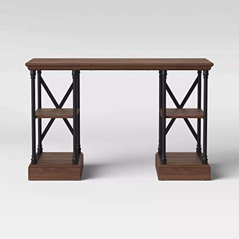 Conway Wood Writing Desk with Storage