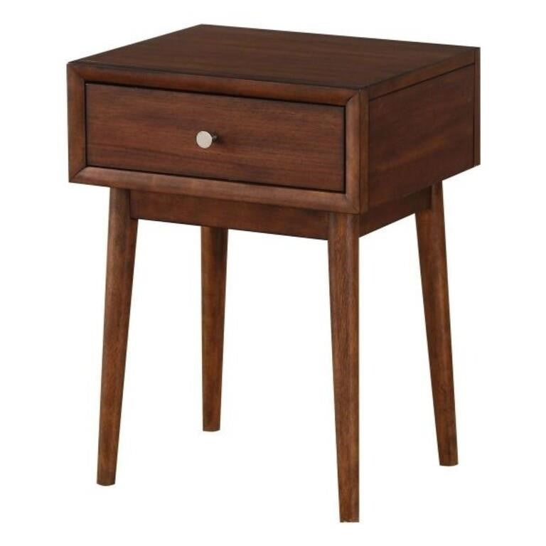 Frolic End Table With Functional Drawer, Walnut, 3590-04 new