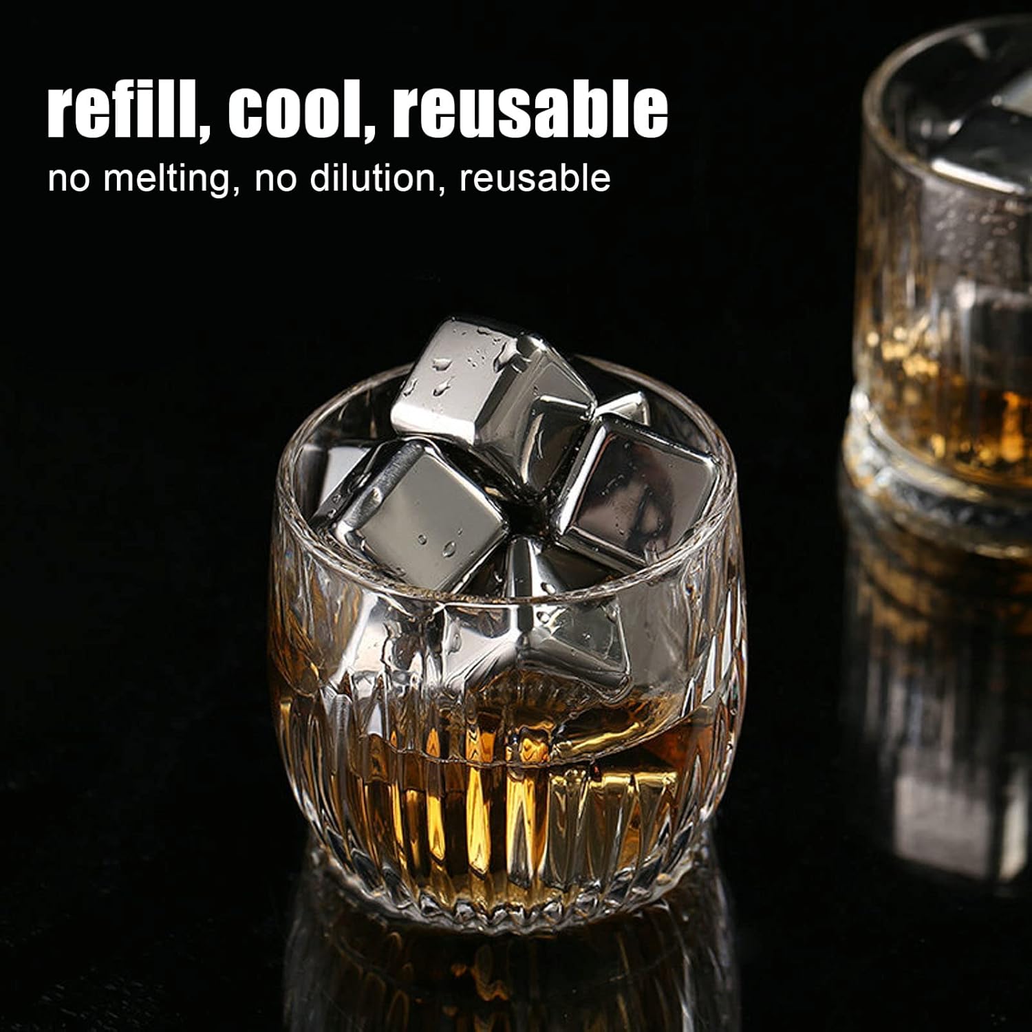 Whiskey Stones 4 Pack