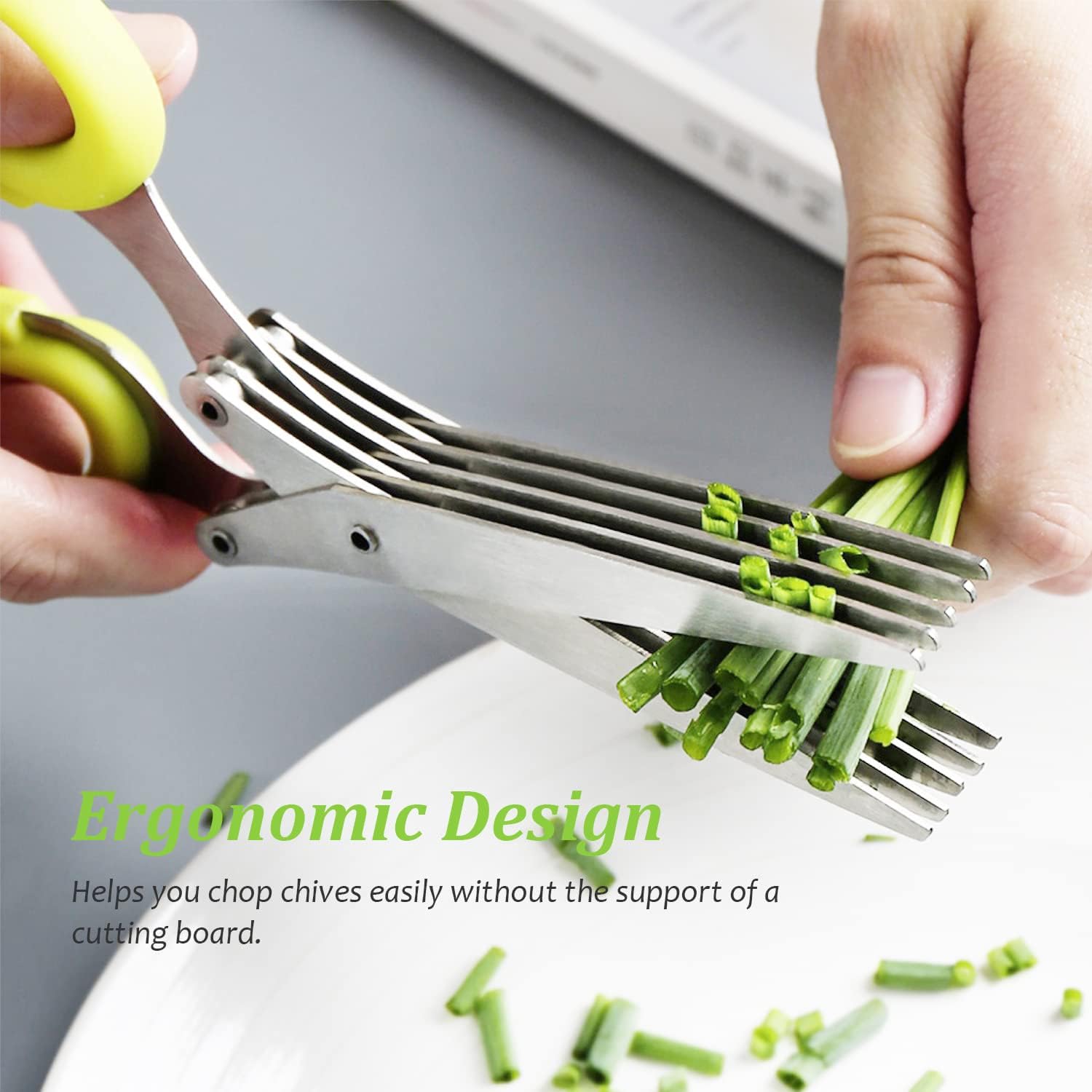 Herb Scissors, Multipurpose 5 Blade Kitchen Scissor