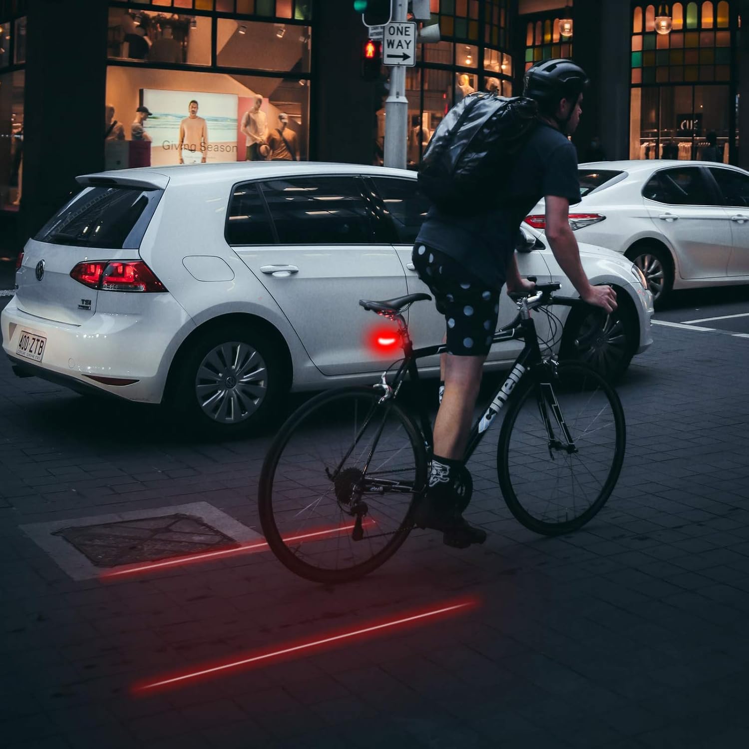 Bike Cycling 7 Flash Modes Red Lights Waterproof