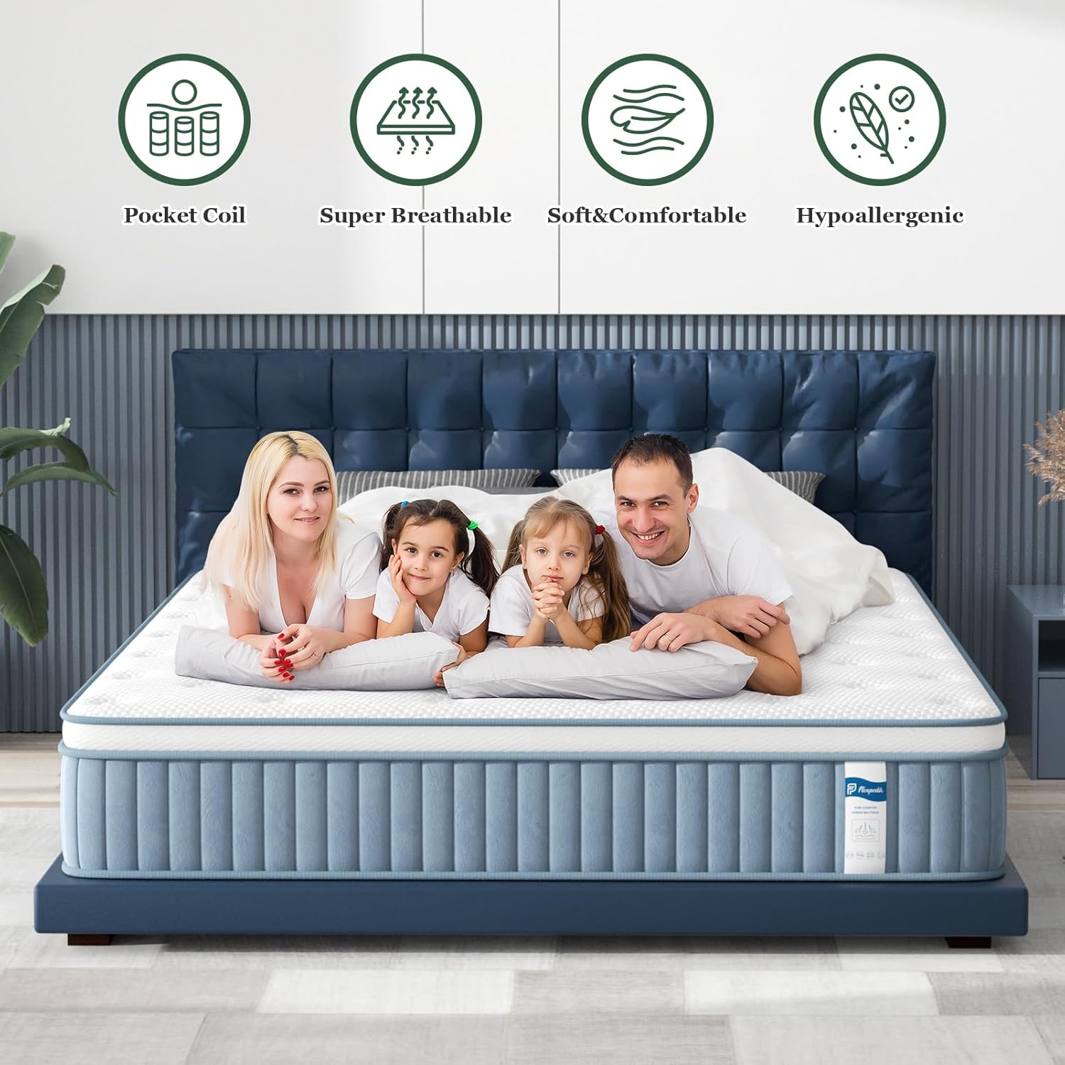 FP Flexpedic Full Mattress, 12 Inch Single Foam Mattress