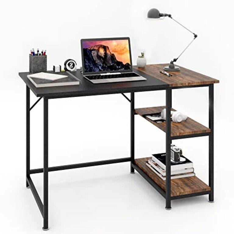 POWAITER Home Office Desk, Computer Desk 39" Study Writing Table, Latop Table