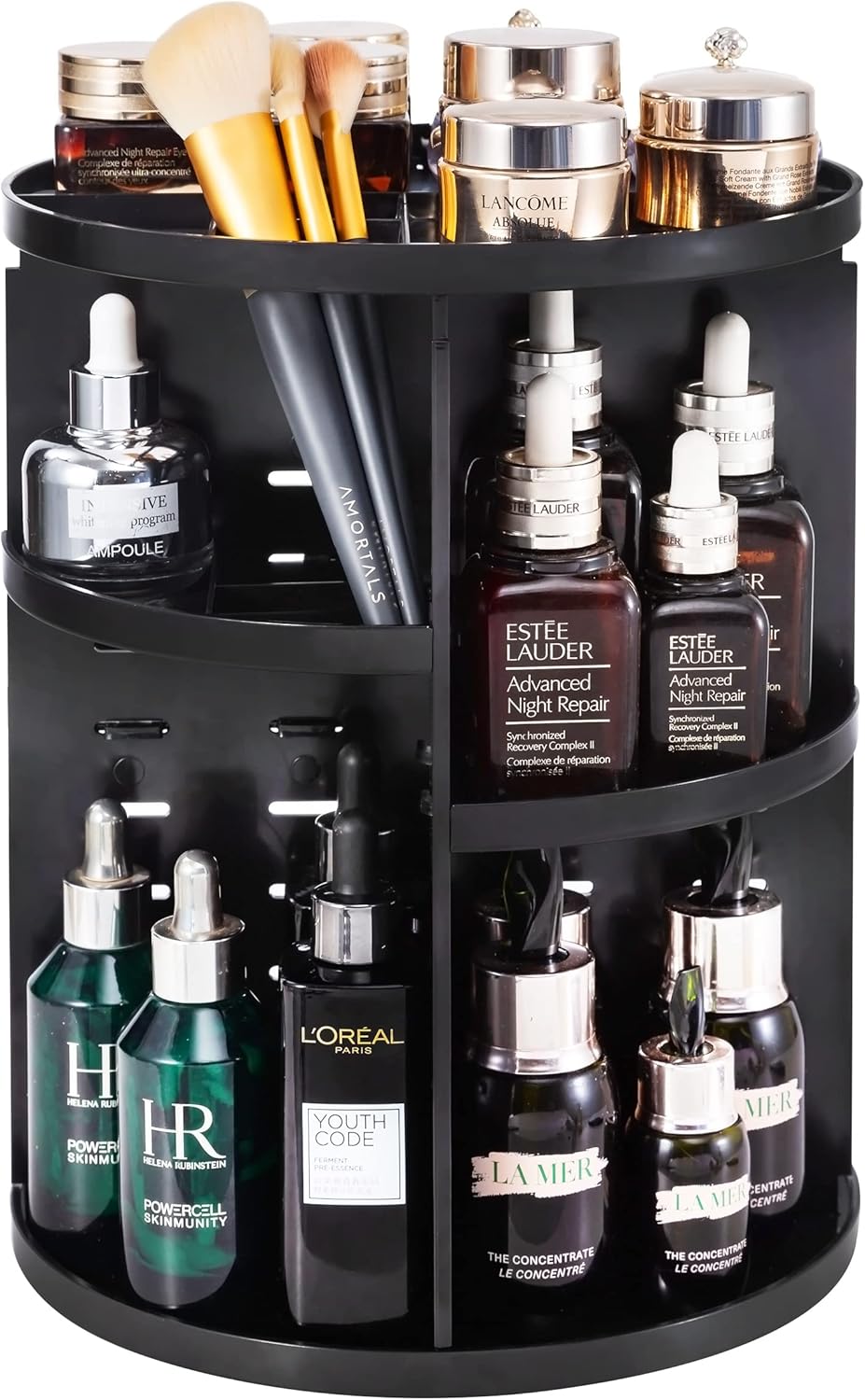360 Degree Rotating Adjustable Multi-Function Cosmetic Organiser