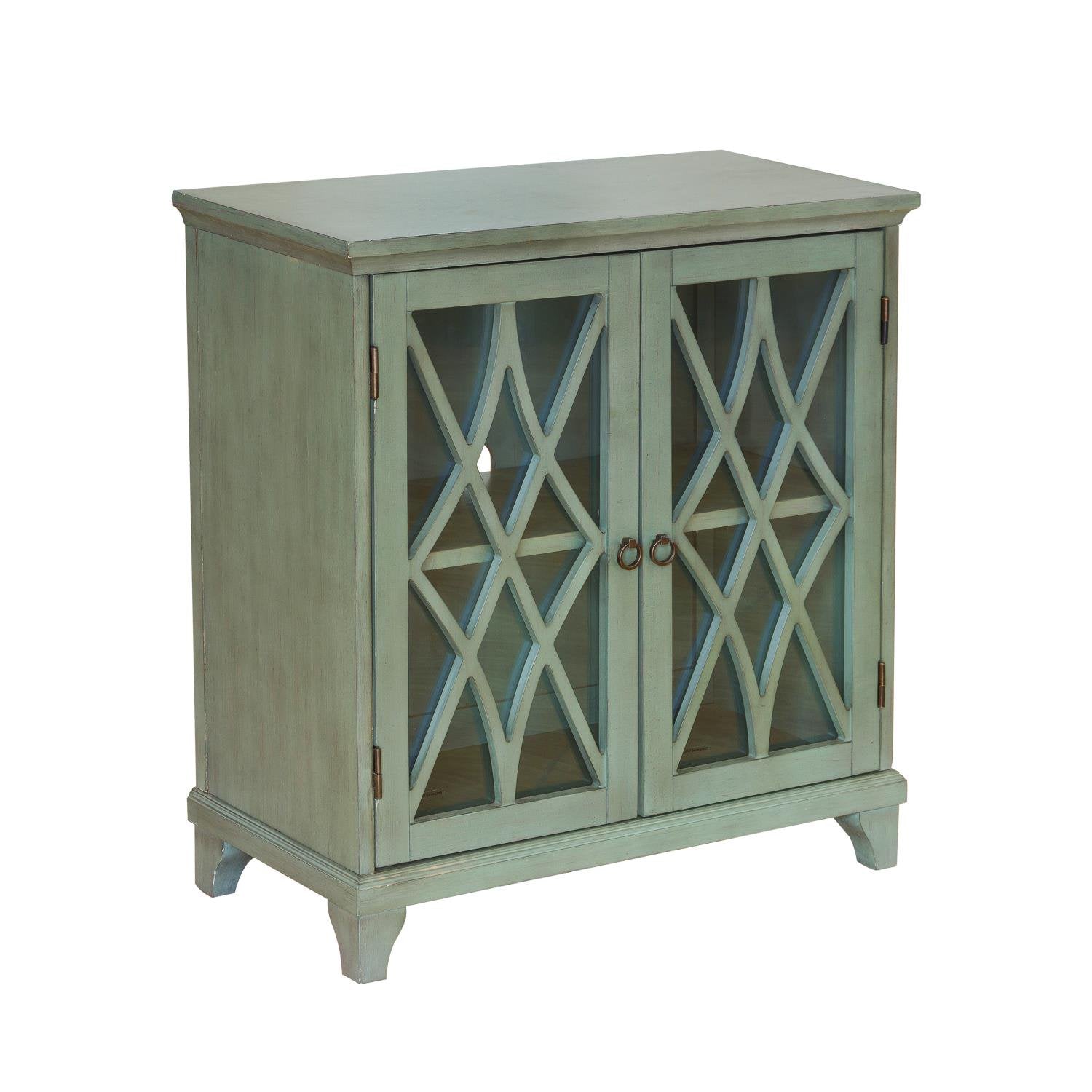 Accentrics Home Two Door Chest With Green Finish DS-D