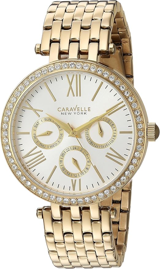 Caravelle Ladies Quartz Watch 38mm Gold-Tone