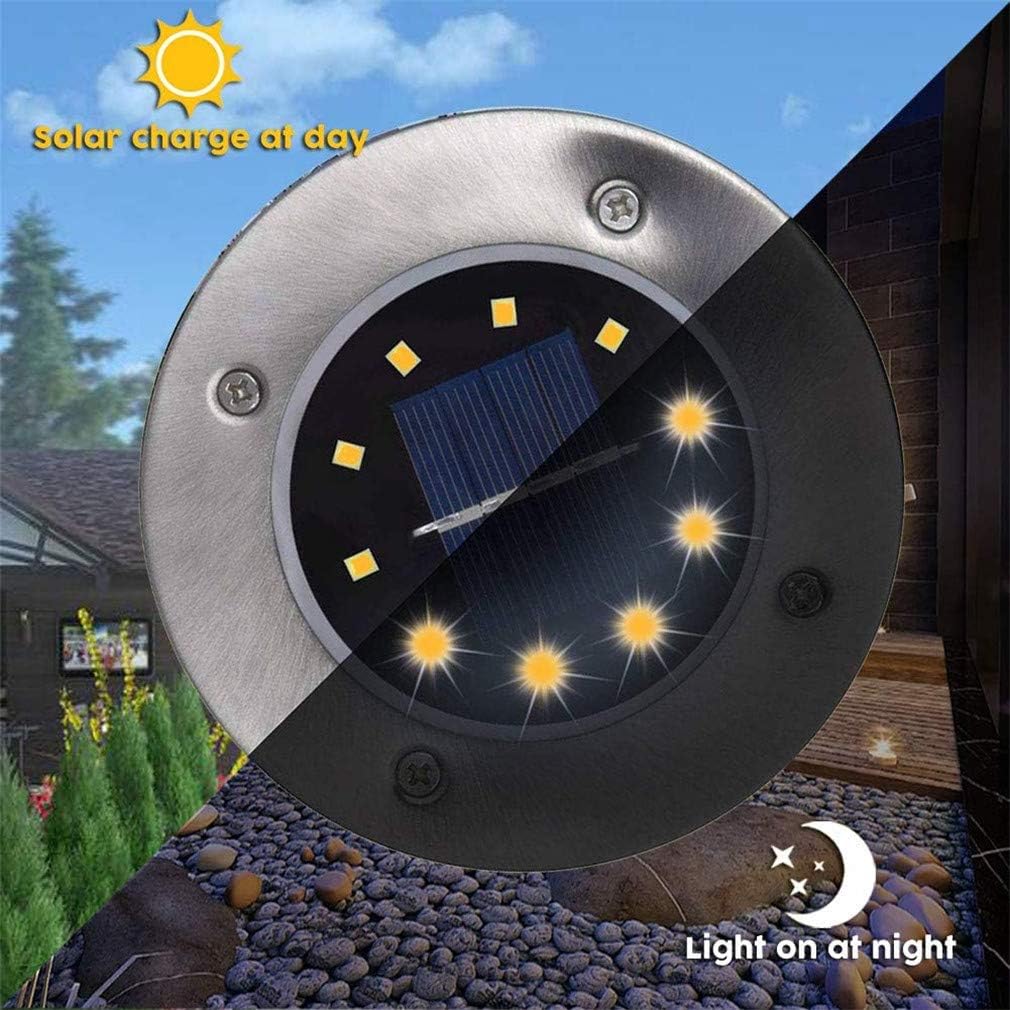 Solar Ground Lights 8 LED Waterproof