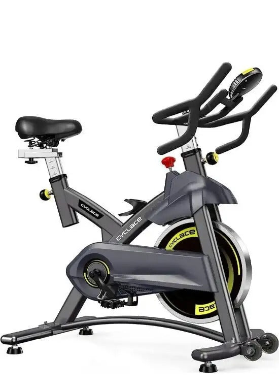 Cyclace Exercise Bike Stationary 330 Lbs Weight Capacity- Indoor Cycling Bike, Black