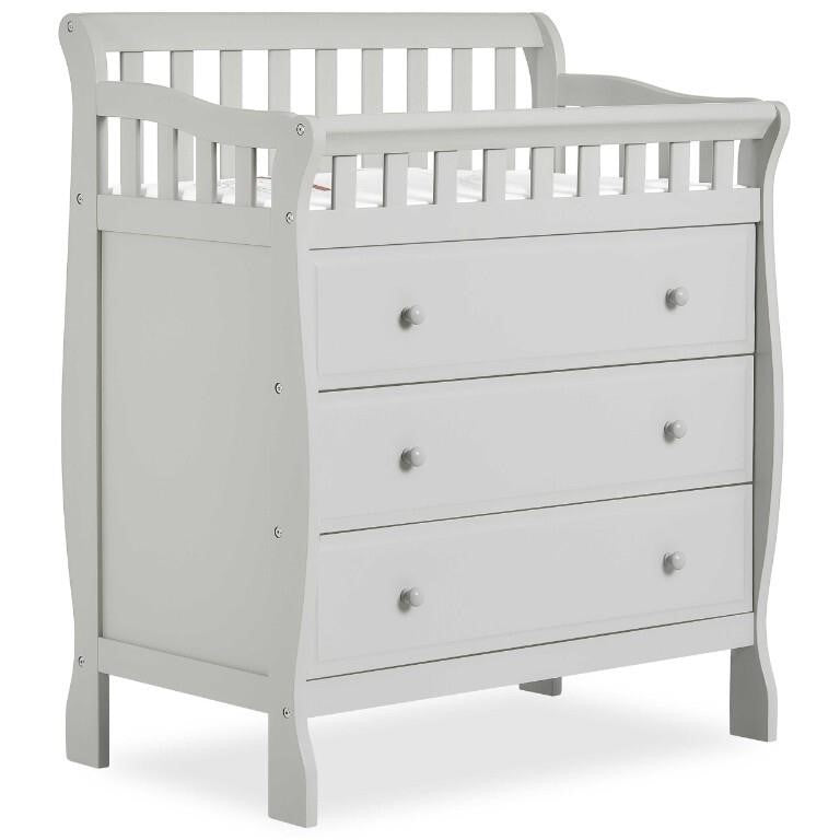 DreamOnMe Marcus Changing Table and Dresser (Mystic Grey