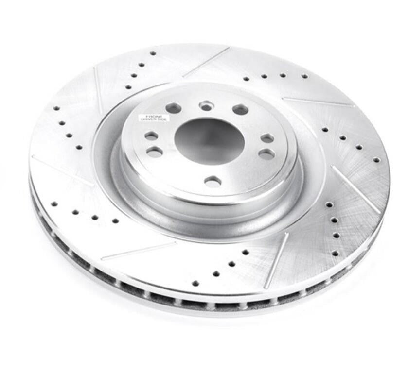 Power Stop EBR1452XL - Power Stop Evolution Drilled and Slotted Rotor, Driver Side