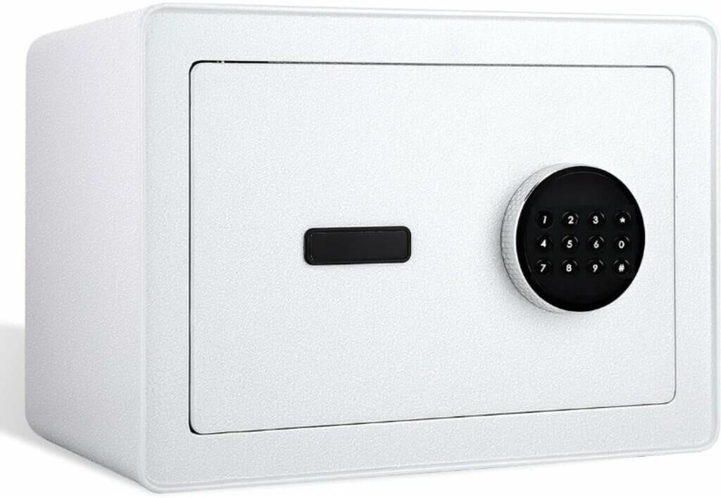 Digital Cabinet Security box, Fireproof, Waterproof, 0.5Cu.Ft, white