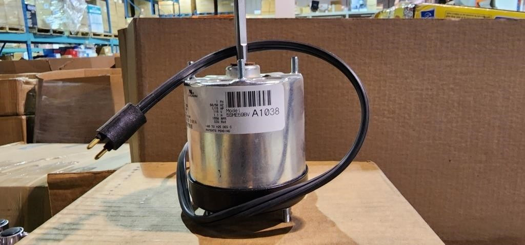 Morrill Motors ARKTIC SSC 38 WATT Refrigeration Motor, 1550 RPM, 208-230 Volts, Unit Bearing, TEAO - 5R018