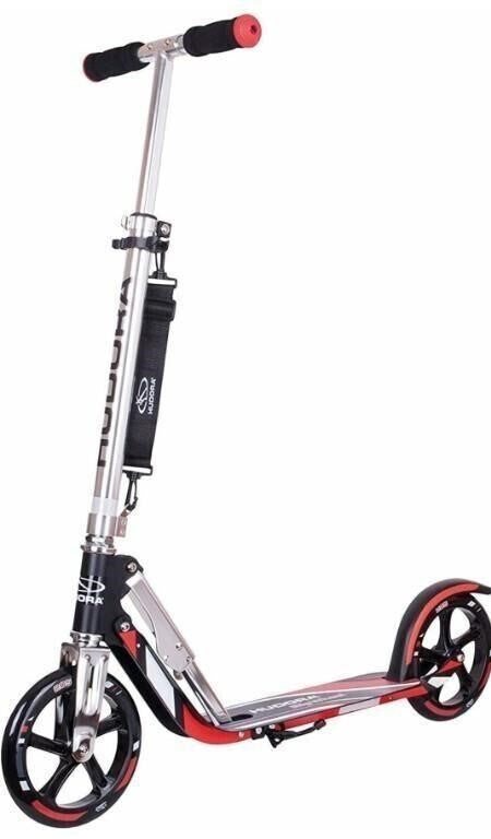 Hudora, 205D, Big Wheel Aluminium Scooter, Black/Red, One Size