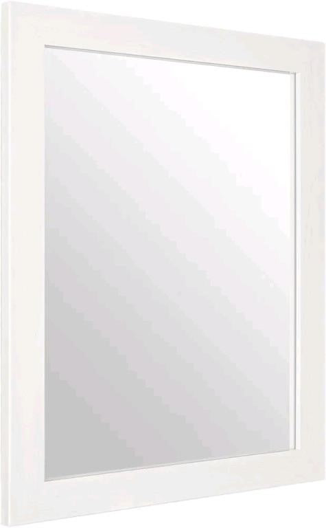 Ruomeng Rectangular Wall Mirror 16" x 20" (White)