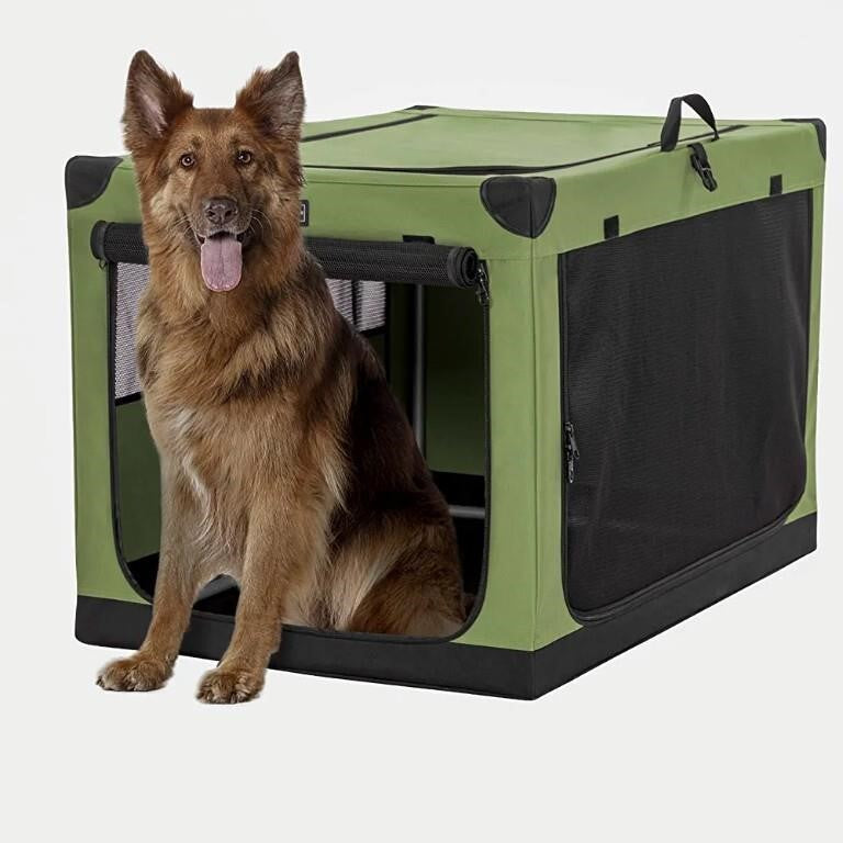 Petsfit Soft Side Portable Collapsible Dog Crate for Indoor