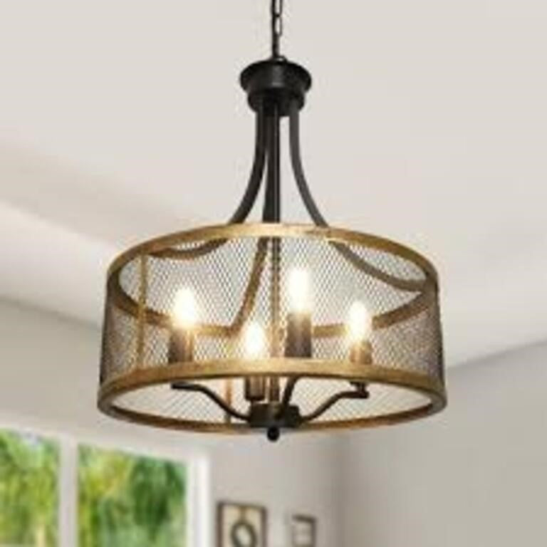 Depuley 4-Light Farmhouse Industrial Chandelier