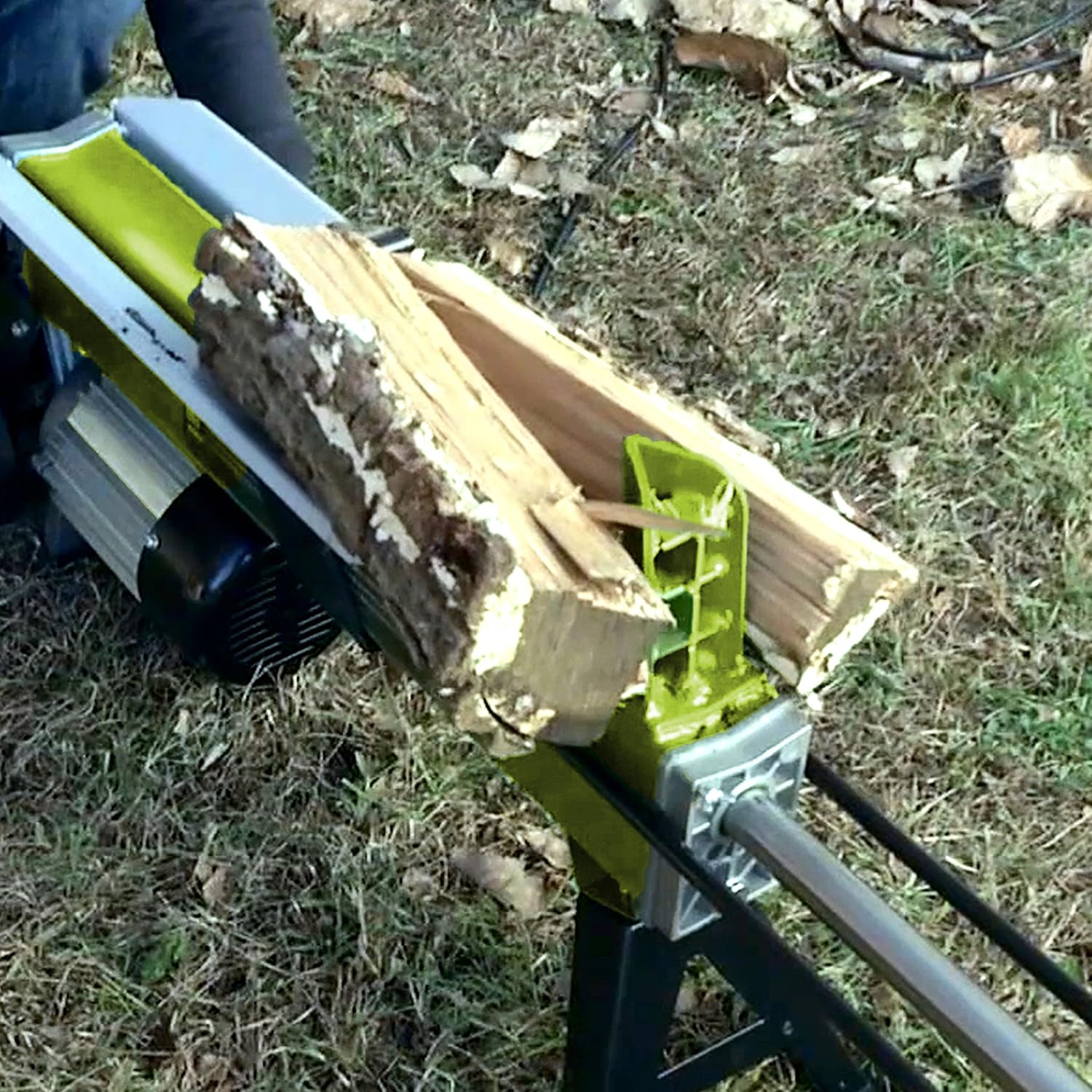 Electric Log Splitter with Hydraulic Ram