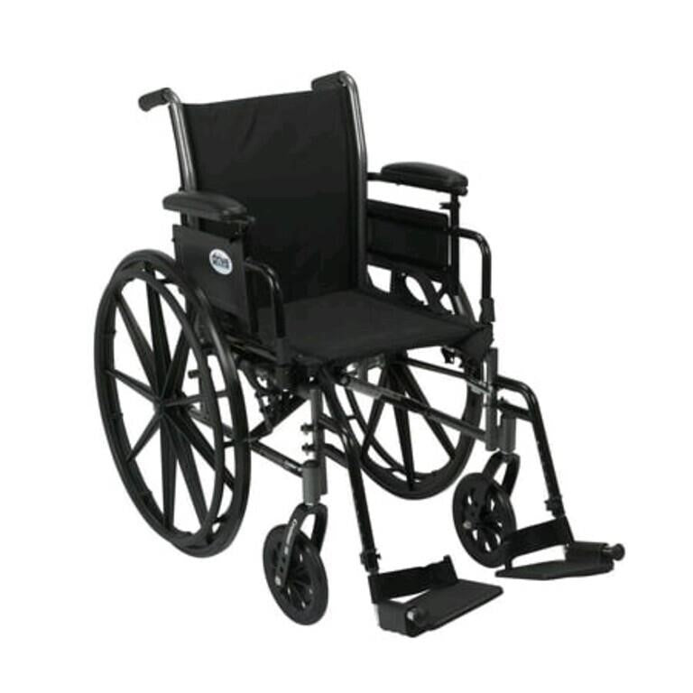 Drive medical Cruiser III Wheelchair with 20" Removable Flip Back Arms