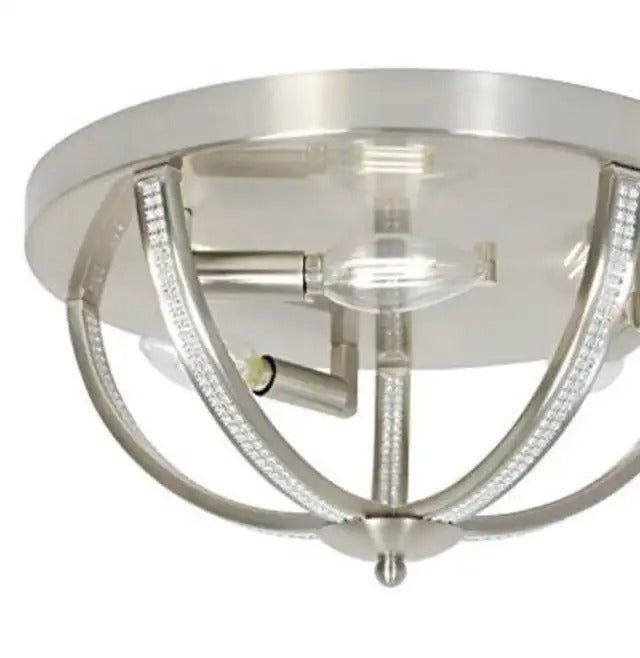 Modern Sputnik Chandelier 3 Light Semi Flush Mount Ceiling