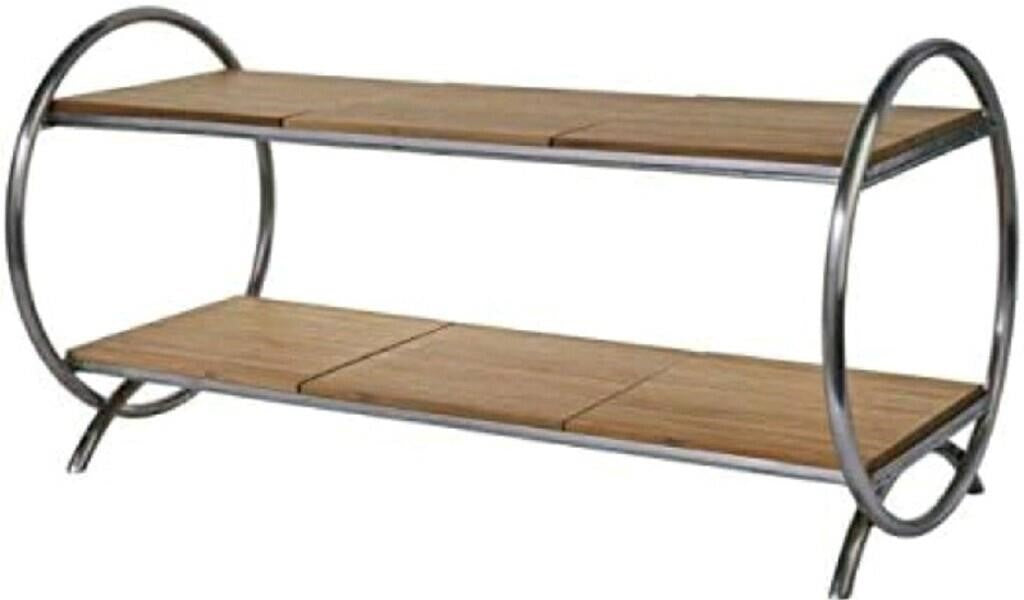 Oneida, OSTAND Buffetware Stainless O-Stand with Bamboo Shelves