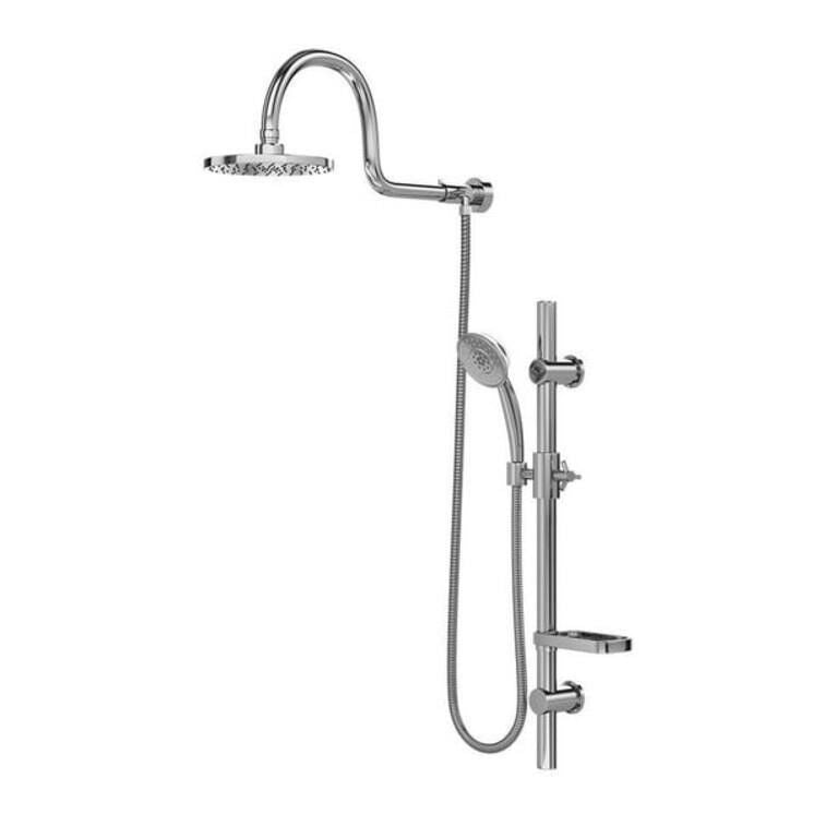 Pulse ShowerSpas 1019-CH Aqua Rain 5 Function Handheld Shower System, Chrome