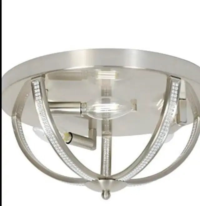 Modern Sputnik Chandelier 3 Light Semi Flush Mount Ceiling