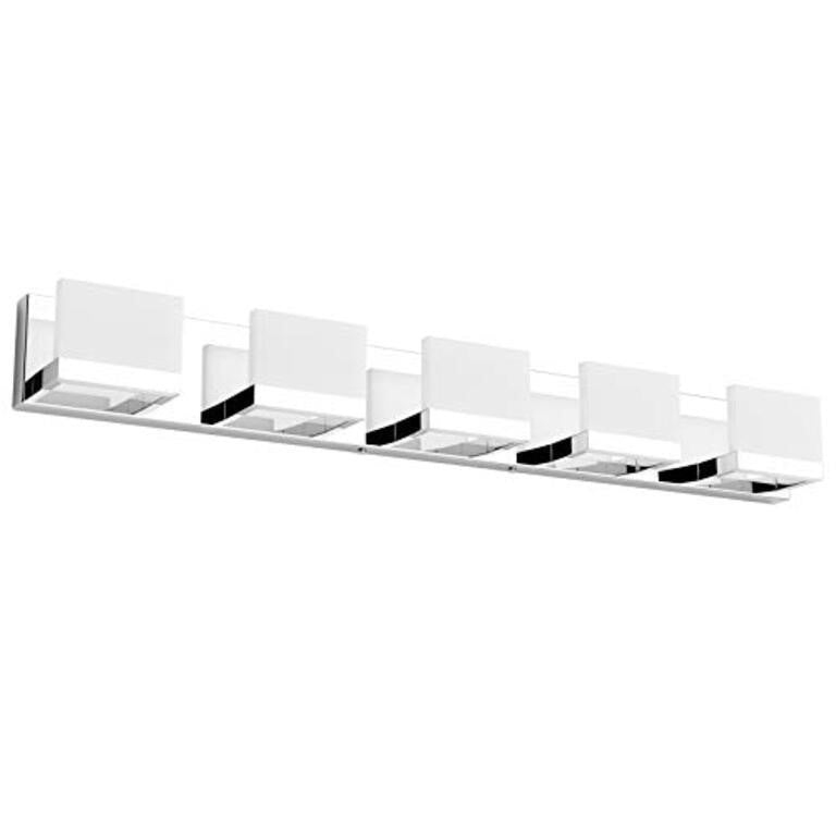 Tipace Modern LED Vanity Lights. Chrome, Stainless Steel, White Light 6000K. new B08JG8ZGX2