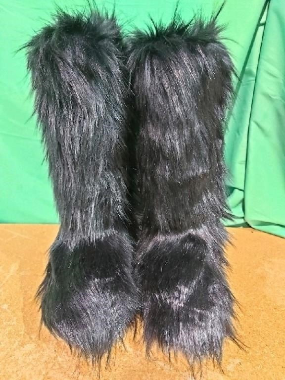 Women's Winter Faux Fur Boot Furry Fluffy