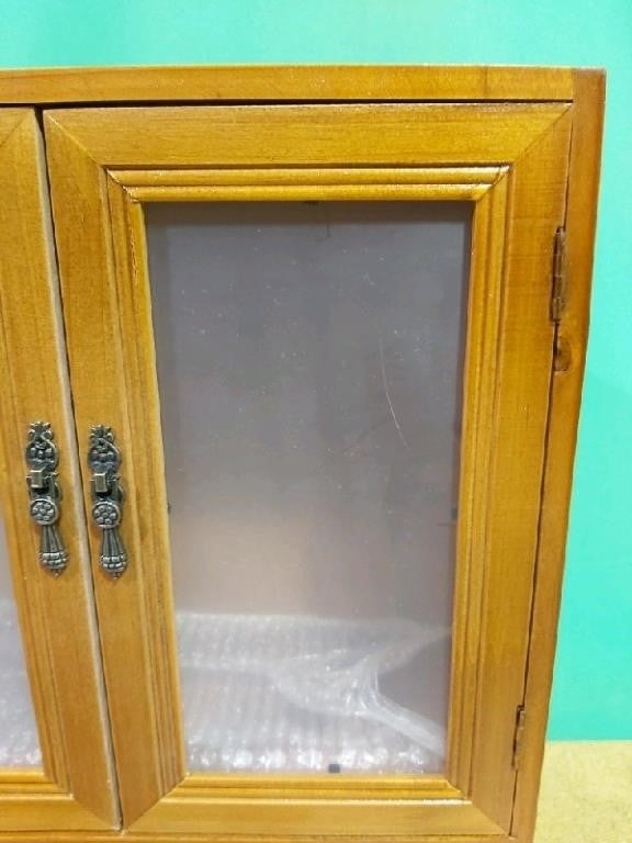 RZGZKLSH Vintage Counter Top Cabinet,12"x4.7"x14"