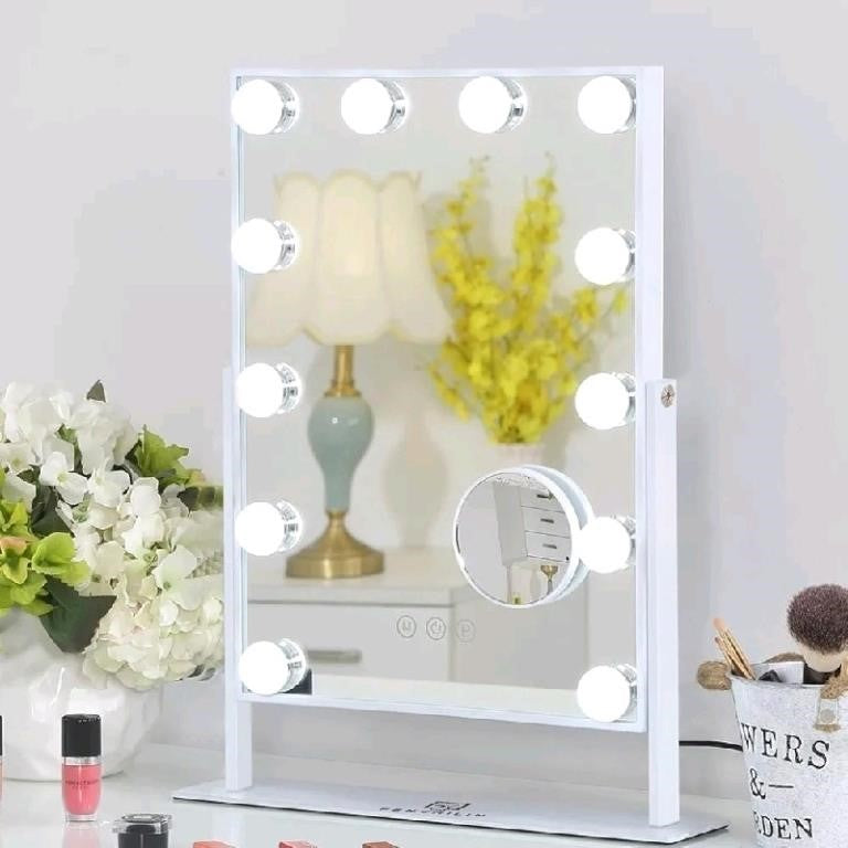 FENCHILIN Lighted Makeup Mirror 13.97" X 18.9"