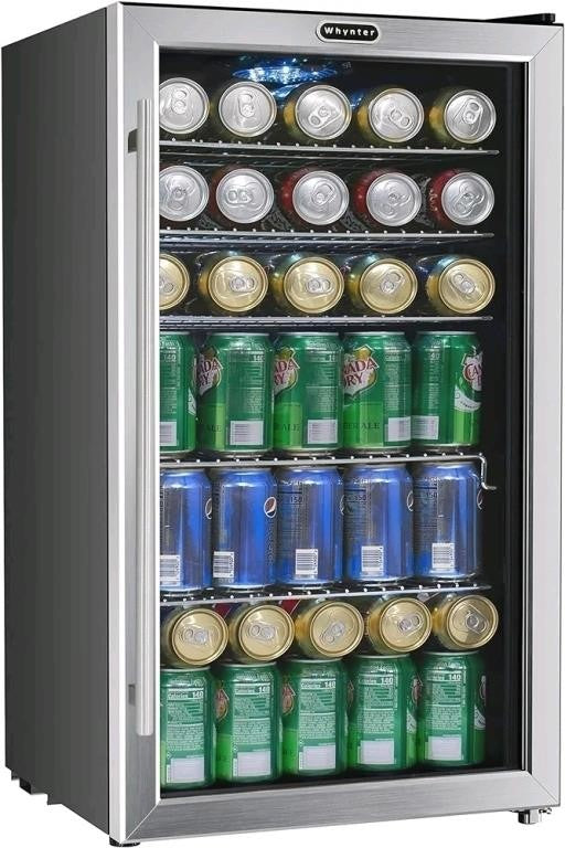 Whynter BR-130SB Beverage Refrigerator with Intern
