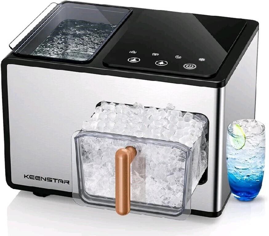 Keenstar Nugget Ice Maker Countertop, 40lbs/2