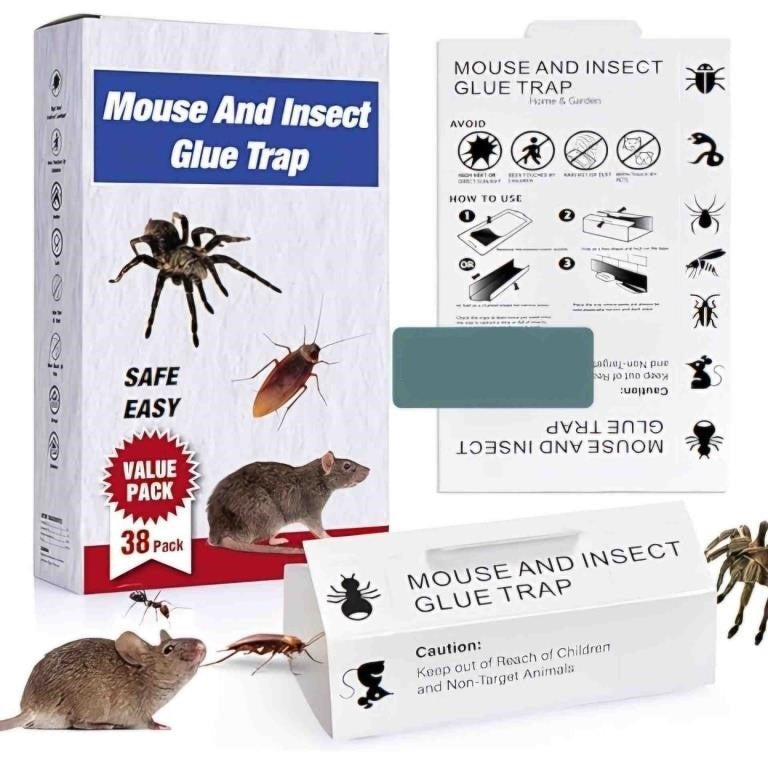 Mpese Insect Mouse And Insect Glue Traps for Home, Sticky Insect Glue