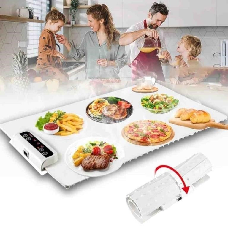 Portable Silicone Food Warmer, Electric Heatin
