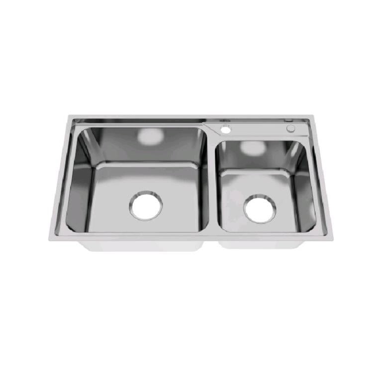 MEJE 780×430 MM Stainless Steel Kitchen Sink-Double Bowl Sink