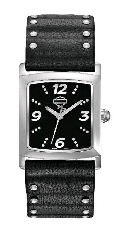 Harley-Davidson, Women's Watch, Square Face w/ Stu