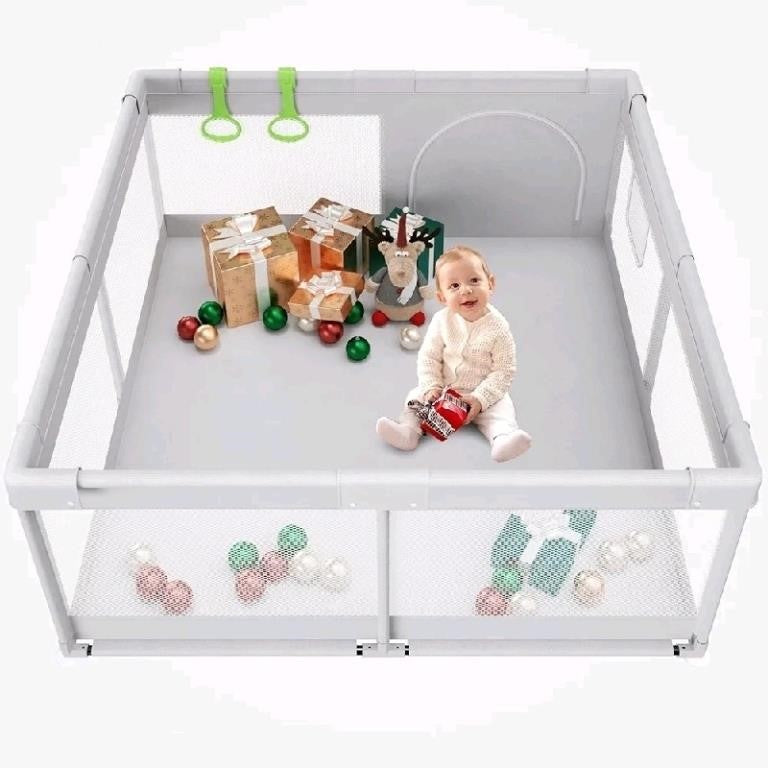 Fodoss Playpen Baby, 47x47inch Play Pen