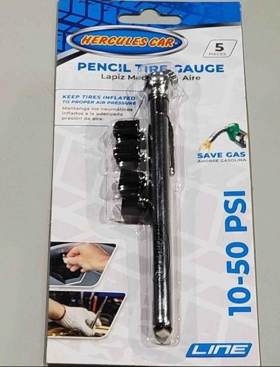 Hercules Pencil Tire Pressure Gauge