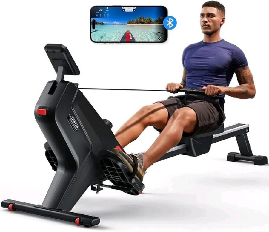 Magnetic Rowing Machine, UTRYUP Bluetooth Rower Ma