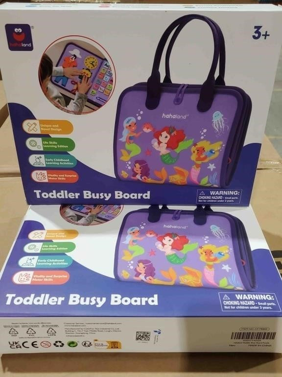 Sensory Toddler Busy Board