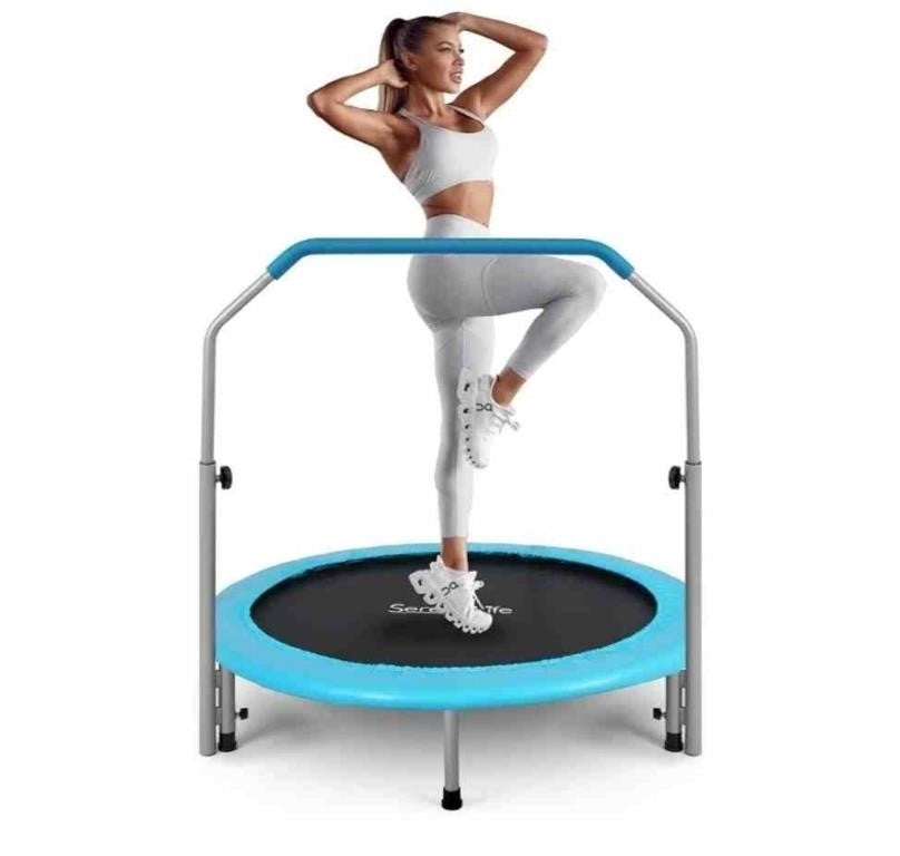 Serenlife Fitness Trampoline, 40", Light Blue